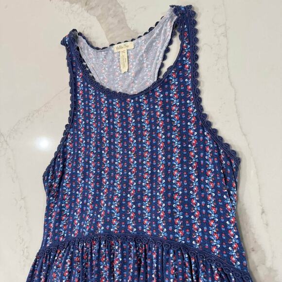 Matilda Jane Beyond The Horizon Floral Tunic Tank Top Womens Medium Blue Cottage - Picture 3 of 8